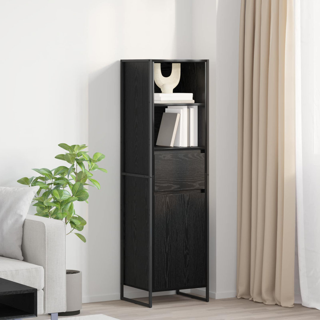Book Cabinet Old Wood 43 X 36 X 150.5 Cm Engineered Wood