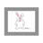 Personalized Bunny Rabbit Cartoon Caricature with a Mat, Ready to Frame-104371689