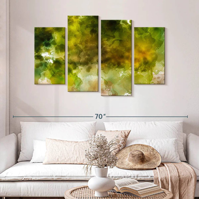 Avery vert flou abstrait