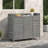 Outdoor Rattan Storage Cabinet, 2-Door Wicker Sideboard, Storage Organizer For Poolside-226380560
