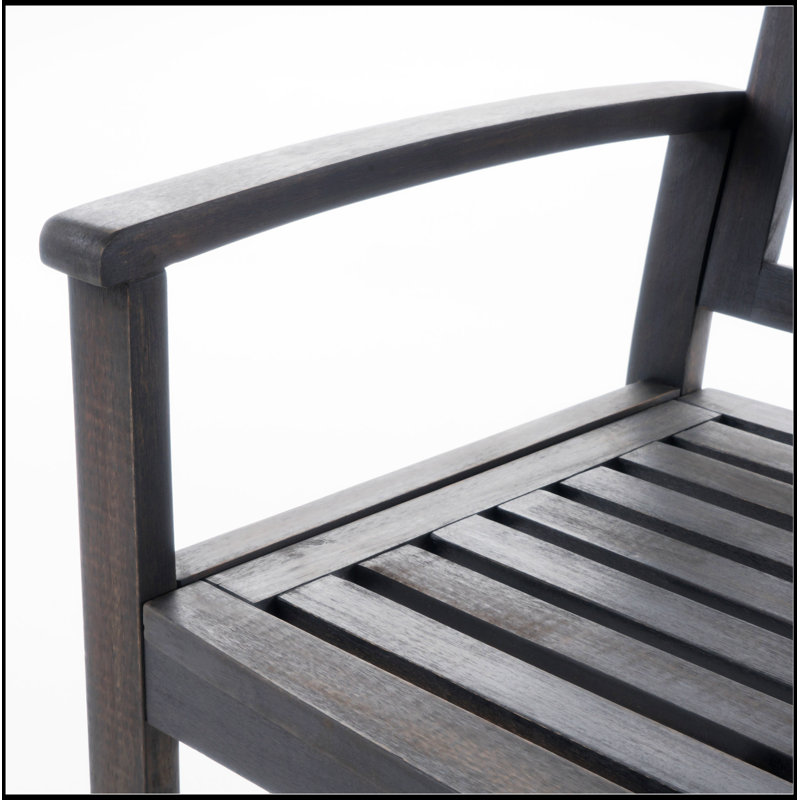 Banc en bois Farmhouse, Gris foncé