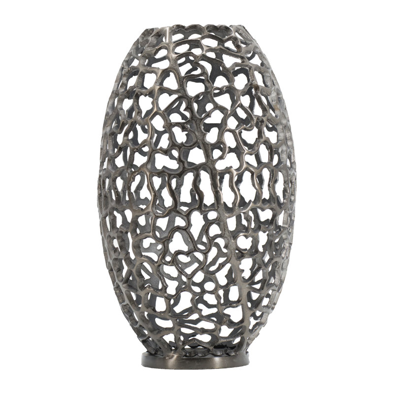 Vase de table Lonell, H 18,9 po x l 10,4 po x P 10,4 po
