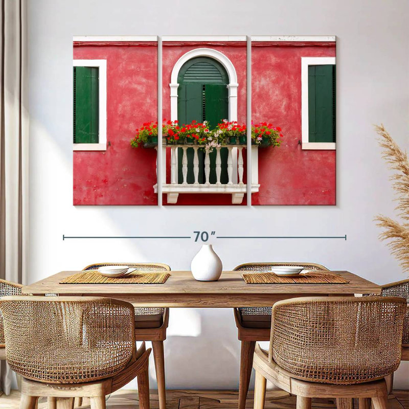 Lilie balcon à Burano, H 42 po x l 65 po