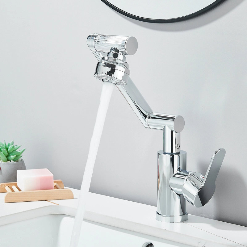 Robinet de lavabo de salle de bain chrome