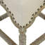 Castle Upholstered Stool with Solid Wood Frame-782111754-698395436