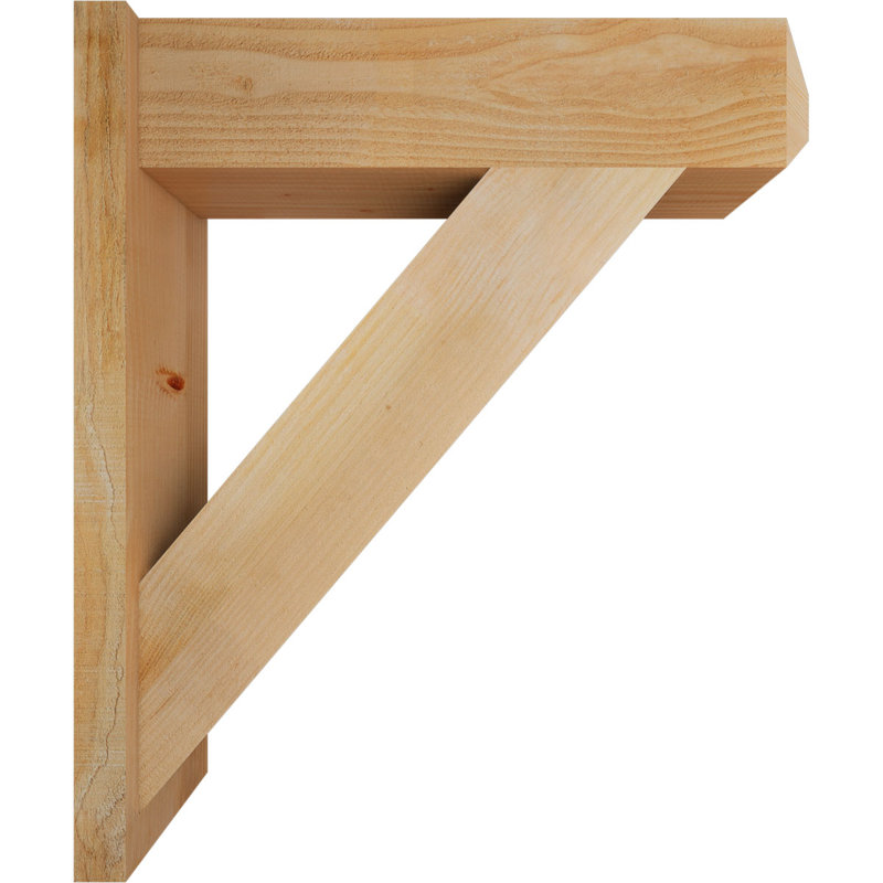 Artisan traditionnel en bois rustique, Sapin Douglas de 8 po (sciage brut), P 30 po x H 34 po