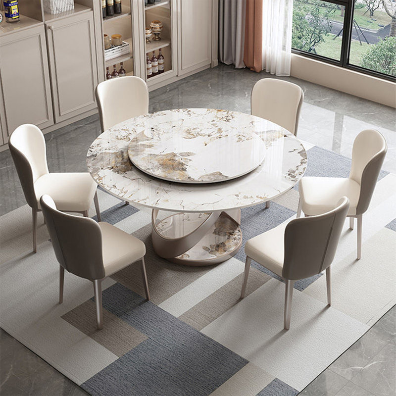 Ensemble de table de salle à manger pour 6 personnes Moran, H 29,92 po x l 51,18 po x P 51,18 po