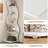 Modern 5-Tier Wavy Corner Bookshelf And Plant Stand For Small Spaces, Perfect For Stylish Storage And Display-1596095608