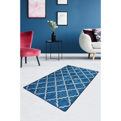 Premium Machine Washable Carpet, 4.6 x 6.2 ft, 100% Polyester, 0.2 in Pile Height | Antibacterial & Non-Slip Underside | Durable with 700 g/m² | Easy Care, Ideal for Living Room & Bedroom Décor