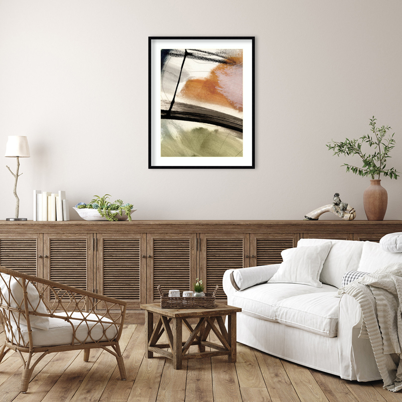 Light No 2 by Dan Hobday Wood Framed Wall Art Print, Black, 41" H x 33" W