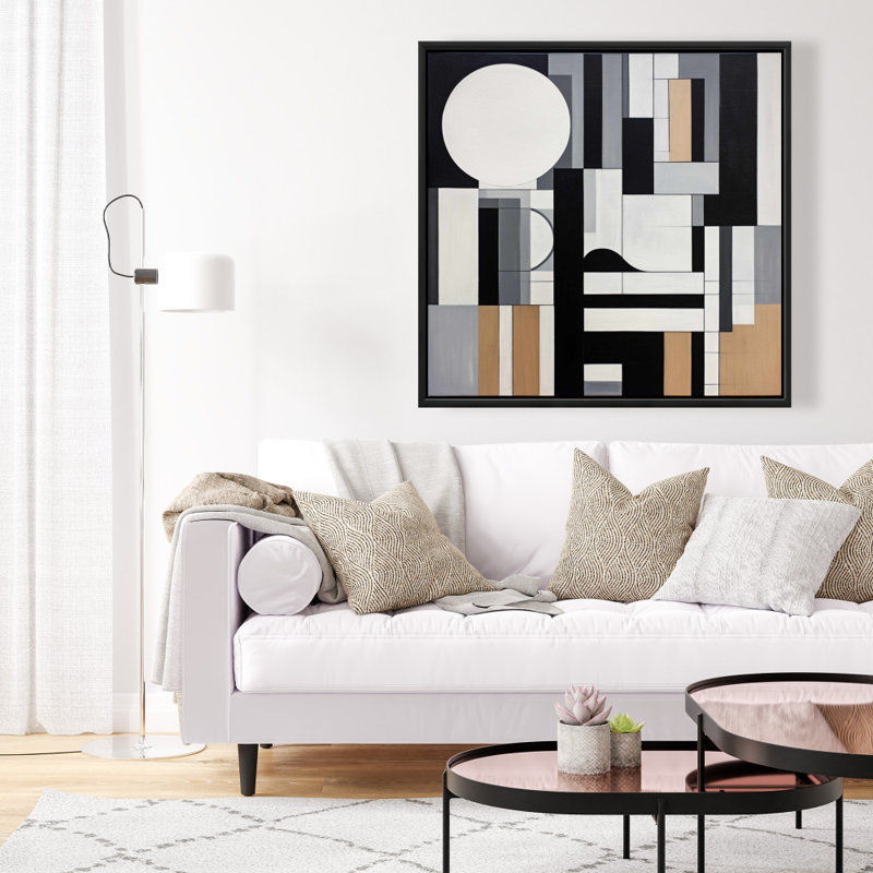 Overload - Illustrative Black Framed Canvas for Home Decor