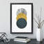 Textured Shapes No.1 - Framed Print-62808378-62808384