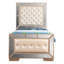 Élégant lit contemporain blanc perle-1514980682