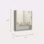 Pharmacie rectangulaire avec miroir-448208290