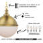 Luminaire suspendu sphère 2 lumières Valia-954860922