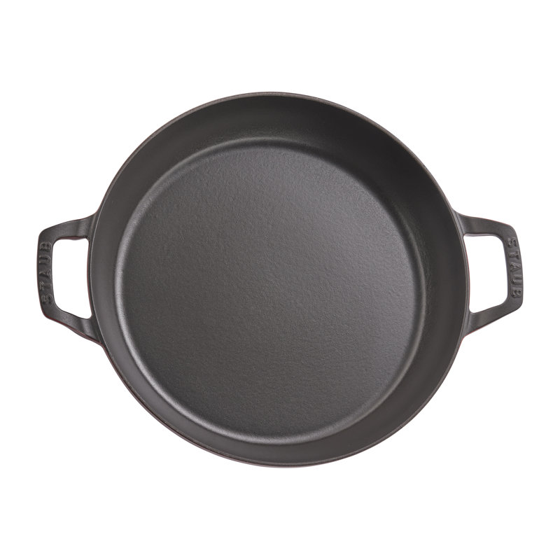 Cast Iron 3.59-qt Braiser with Glass Lid, Grenadine