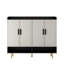 Buffet, armoire à chaussures avec portes Grande armoire de rangement pour chaussures moderne avec tablettes réglables pour vestibule