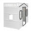 Lit mezzanine simple avec échelle-133239047-133239051