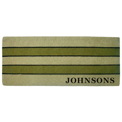 Non-Slip Striped Outdoor Doormat