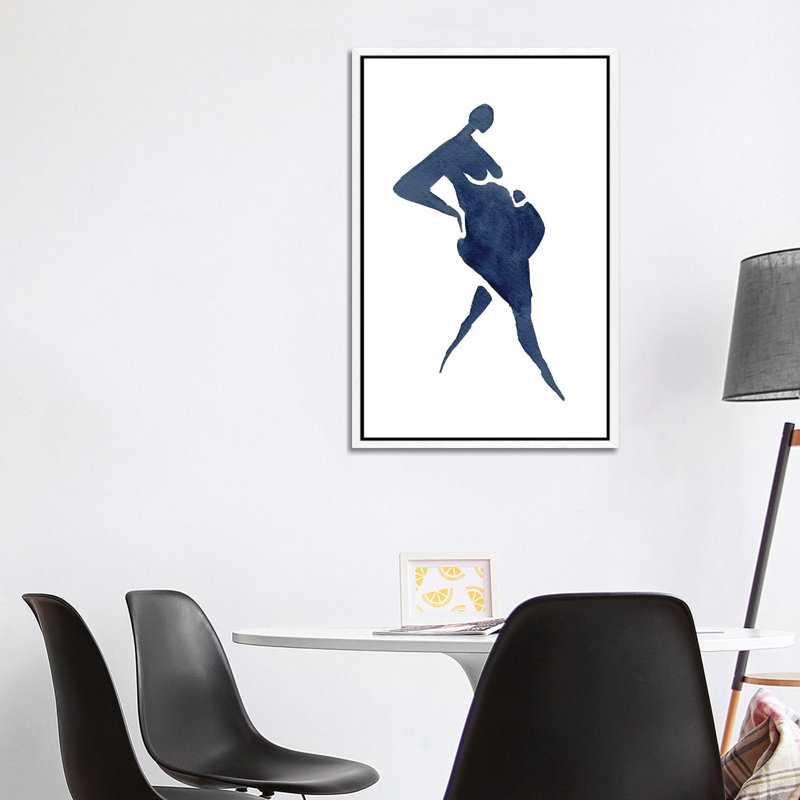 Gestation 1 Piece Wall Art on Canvas, 101.6cm H x 66.04cm W x 3.81cm D, White Framed