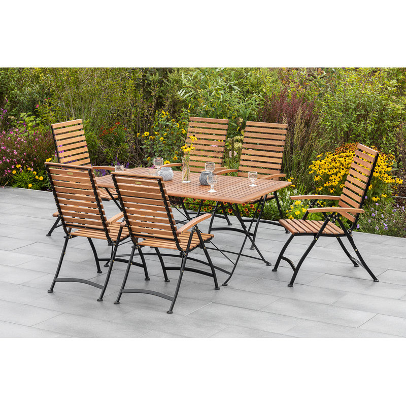 Barther 6 - Person Patio Dining Set with Square Table
