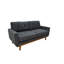 Canapé capitonné 67,7 po de largeur Mid-Century avec pieds en bois