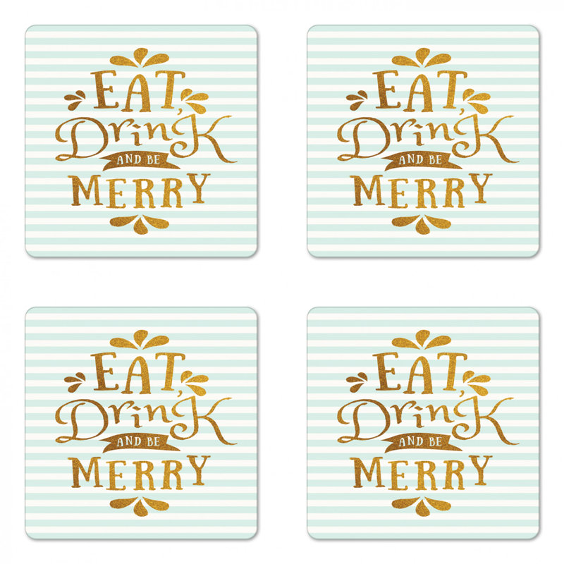 Square 4 Piece Coaster Set