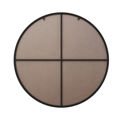 Round Wall Mirror Metal Framed Circular Vanity Mirror For Bathroom Bedroom Living Room