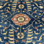 Wool Floral Area Rug in Blue
