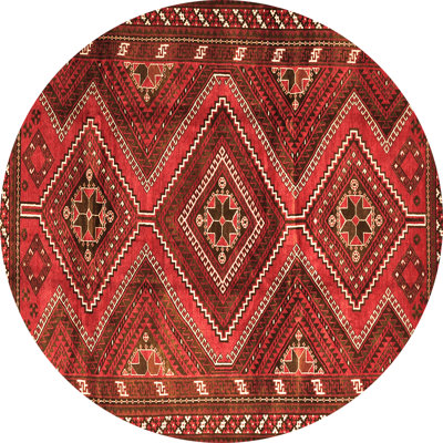 Tapis oriental en laine / polyester tissé à la machine en rouge