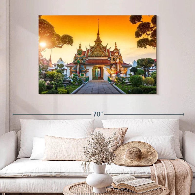 Porte Adella Wat Arun, H 32 po x l 48 po