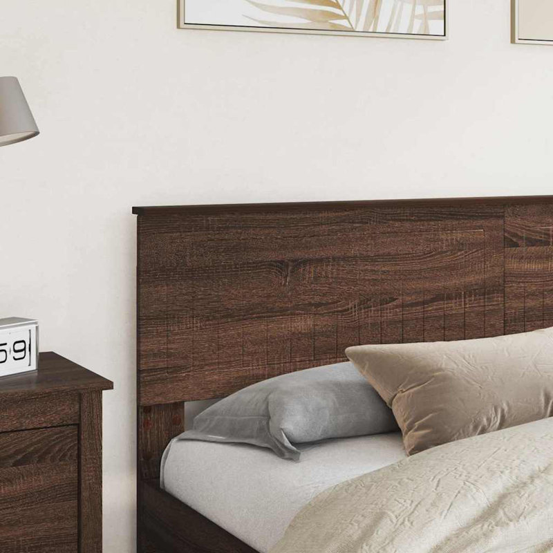 Headboard, California King, Brown Oak