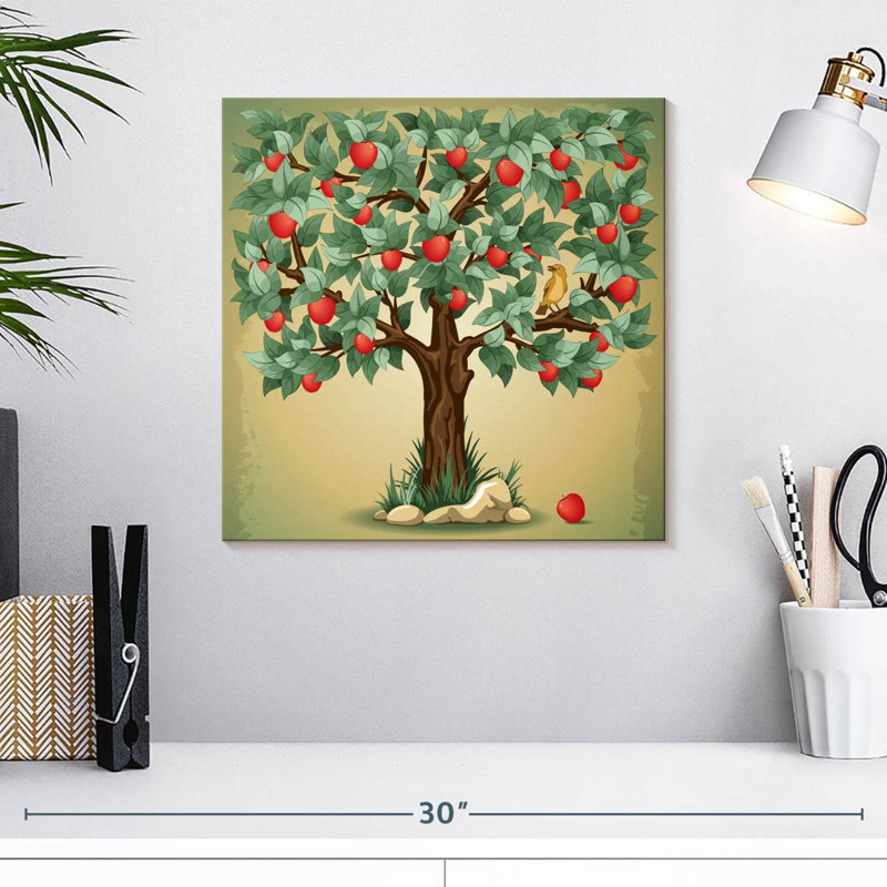 Proverbial Apple Tree, 16" H x 16" W