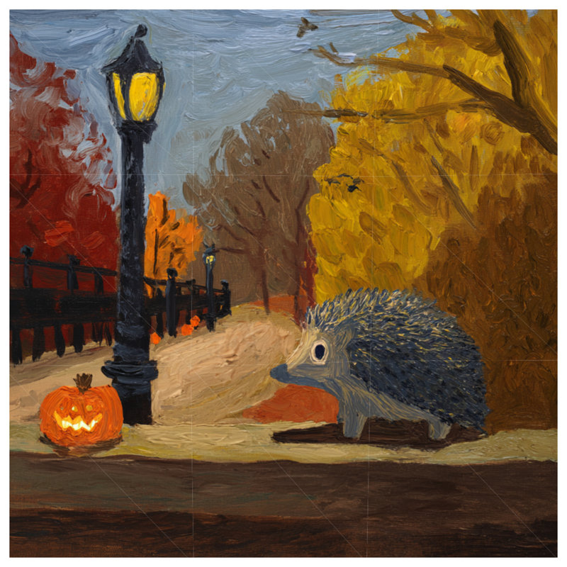 Coussin Hedgehog, 14 X 14 pouces