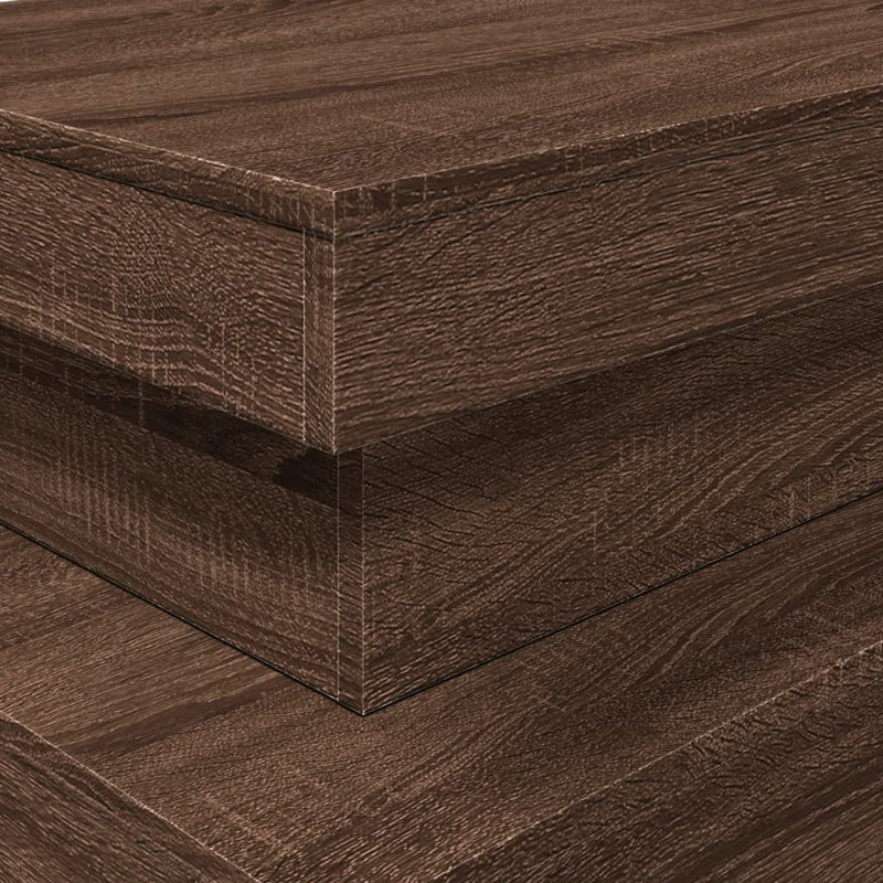 Cemya Frame Coffee Table, Brown Oak