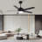 52 In. Modern Ceiling Fan With Light And Remote Control