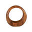Sculpture brune en teck