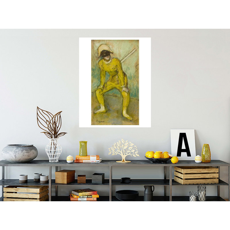 «The Yellow Harlequin» par Edgar Degas - estampe numérique, H 40 po x l 32 po