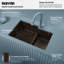 Évier de cuisine à double cuve encastrable Karran Quartz 32 po x 21 1/4 po 60/40-49947632