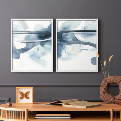 ABSTRACT Series DCCX III - Reproduction encadrée de qualité supérieure - prêt à être accroché - aucun clou requis - aucun clou requis