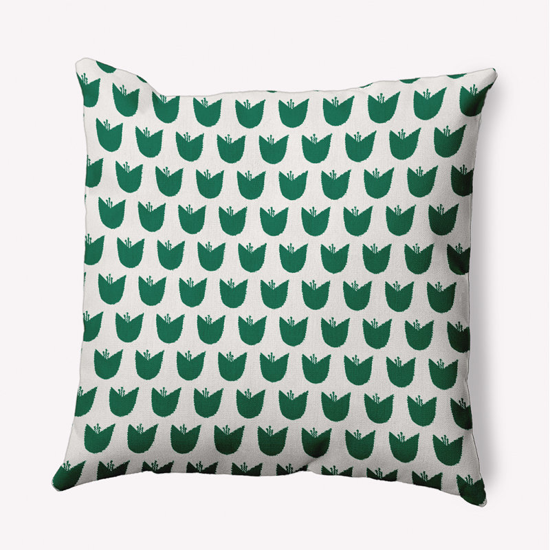 Housse et insert de coussin en polyester Breeland, 18 po x 18 po, Vert pré, Bas