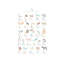 «Neutral Animal Alphabet», reproduction d'impression-52838619-52838607-52838606
