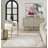Abstract Machine Woven Area Rug in Cream/Grey-89957679