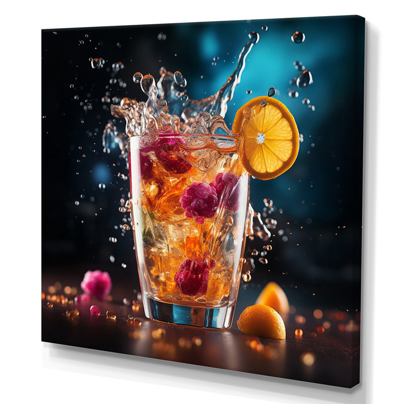 Spiried Beverage I sur impression sur toile, H 36 po x l 36 po x P 1,5 po, Toile tendue