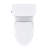 TOTO Glaston 1G Two-Piece Elongated 1.0 GPF WASHLET+ and Auto Flush Ready Universal Height Toilet with CEFIONTECT and SS124 SoftClose Seat, Cotton White - MS472124CUFG#01-123827001