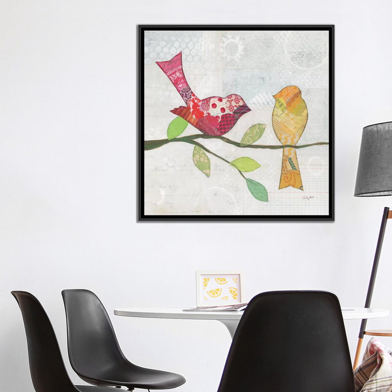 « ii », impression sur toile Catching Up, H 26 po x l 26 po x P 1,5 po, Toile avec cadre noir, Pas de tapis