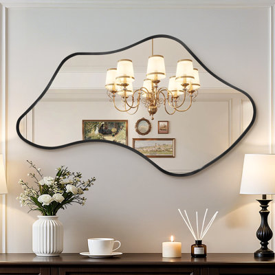 Miroir mural irrégulier en métal asymétrique
 Miroir décoratif pour salle de bain