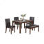 Ensemble repas avec chaises et banc