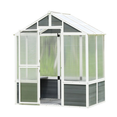 Polycarbonate Plant Shelter: 87.12''H, Plants From Adverse Weather 76''X48'' Greenhouse For Lawn: Construction, Suitable All Seasons