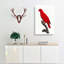Cardinal Lory by F. Levaillant - Wrapped Canvas Painting-55371380
